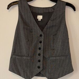 A New Day Charcoal Pinstripe Vest